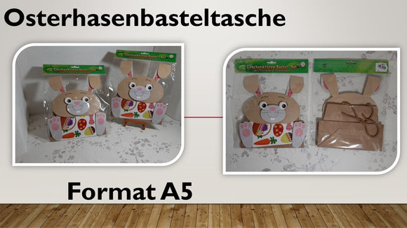 Osterhasenbasteltasche A5; Ostern (25 Stück)
